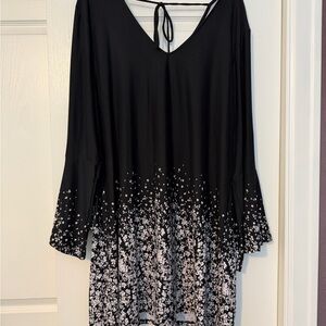 Maurices Black V-Neck Ombré style dress